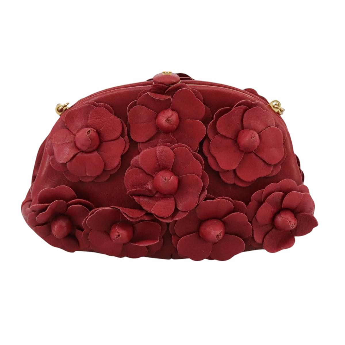 Chanel Red Leather Shoulder Bag (Pre-Owned) Size ONE SIZE - 2 Thumbnail