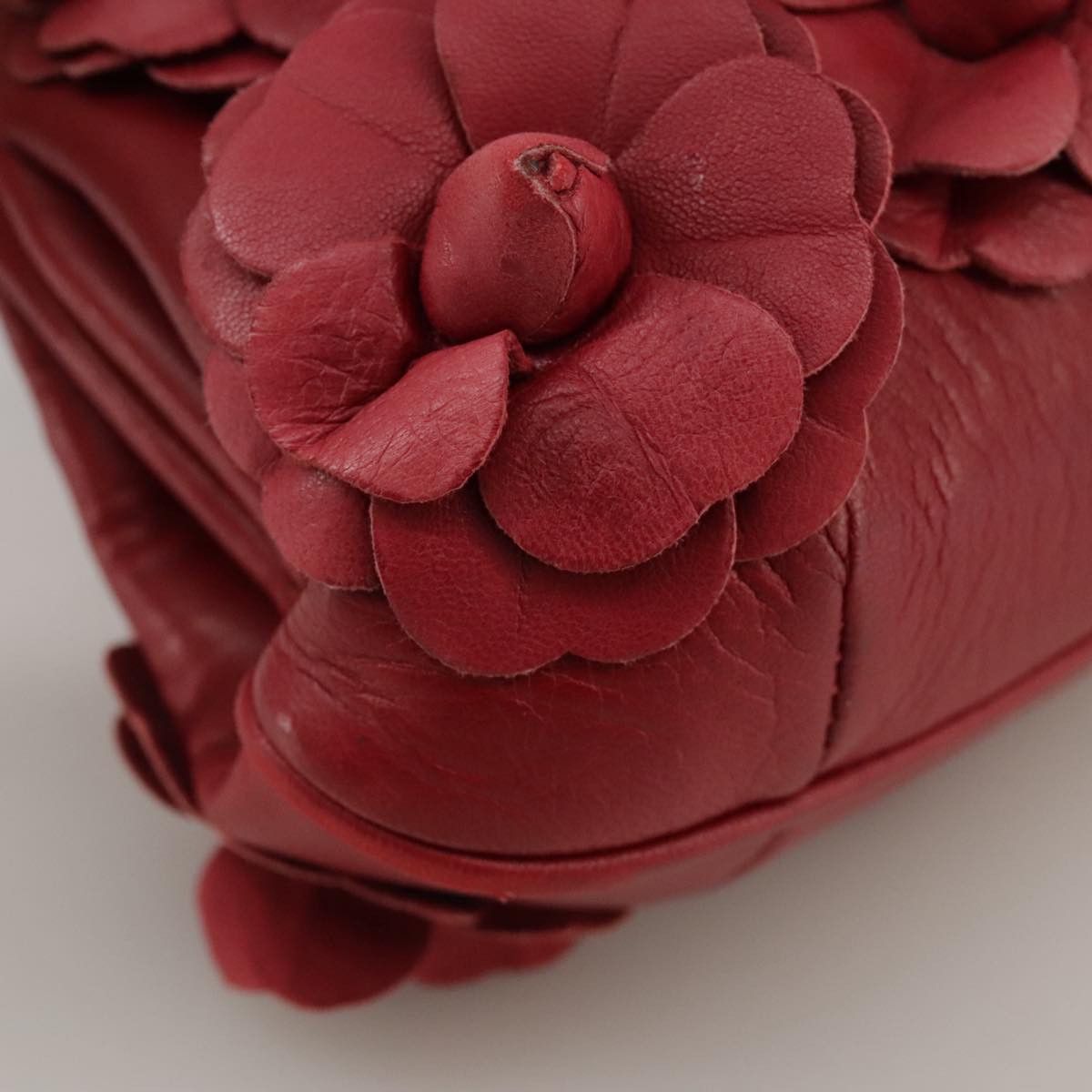 Chanel Red Leather Shoulder Bag (Pre-Owned) Size ONE SIZE - 7 Thumbnail