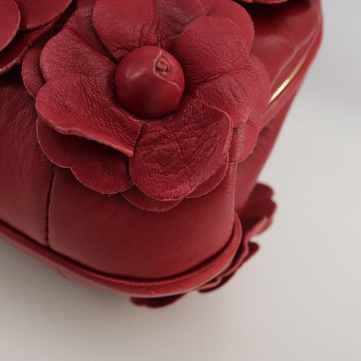 Chanel Red Leather Shoulder Bag (Pre-Owned) Size ONE SIZE - 10 Thumbnail