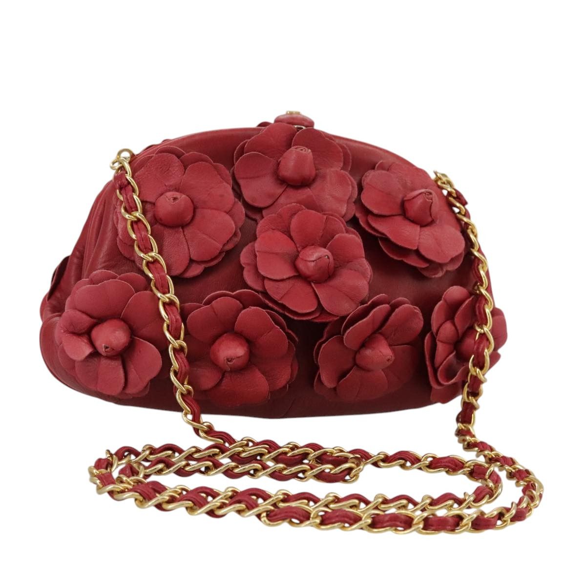 Chanel Red Leather Shoulder Bag (Pre-Owned) Size ONE SIZE - 16 Thumbnail