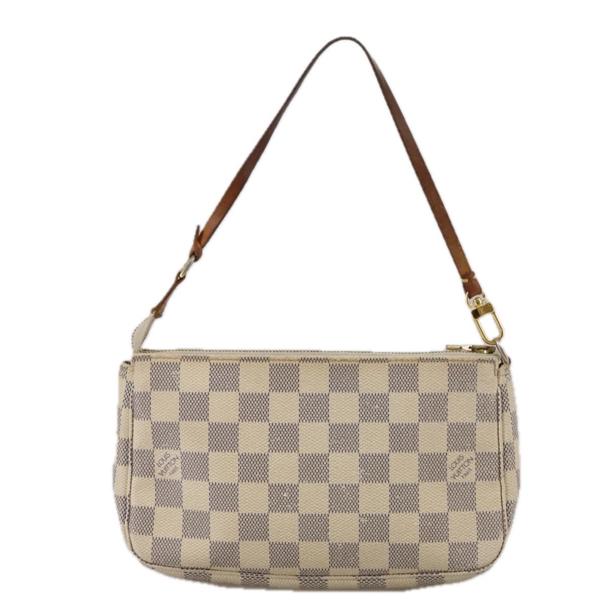 Louis Vuitton Pochette Accessoire White Canvas Clutch Bag (Pre-Owned) Size ONE SIZE - 2 Thumbnail