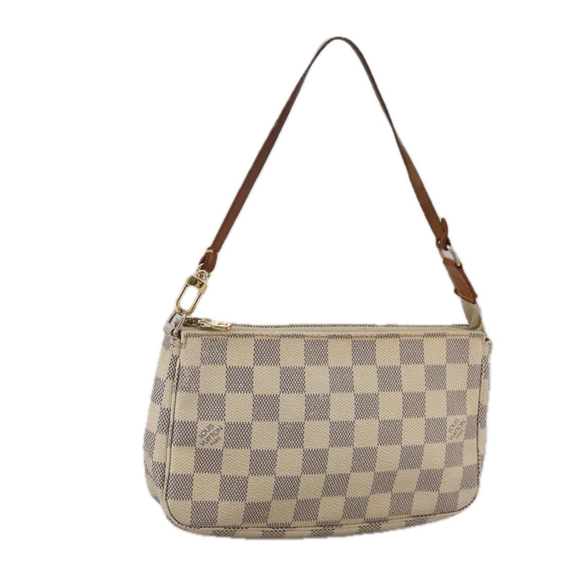 Louis Vuitton Pochette Accessoire White Canvas Clutch Bag (Pre-Owned) Size ONE SIZE - 17 Thumbnail