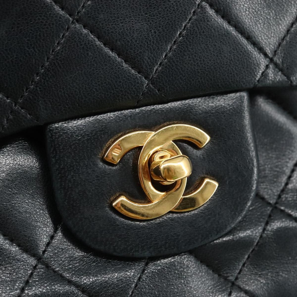 Chanel Timeless Black Leather Shoulder Bag (Pre-Owned) Size ONE SIZE - 8 Thumbnail