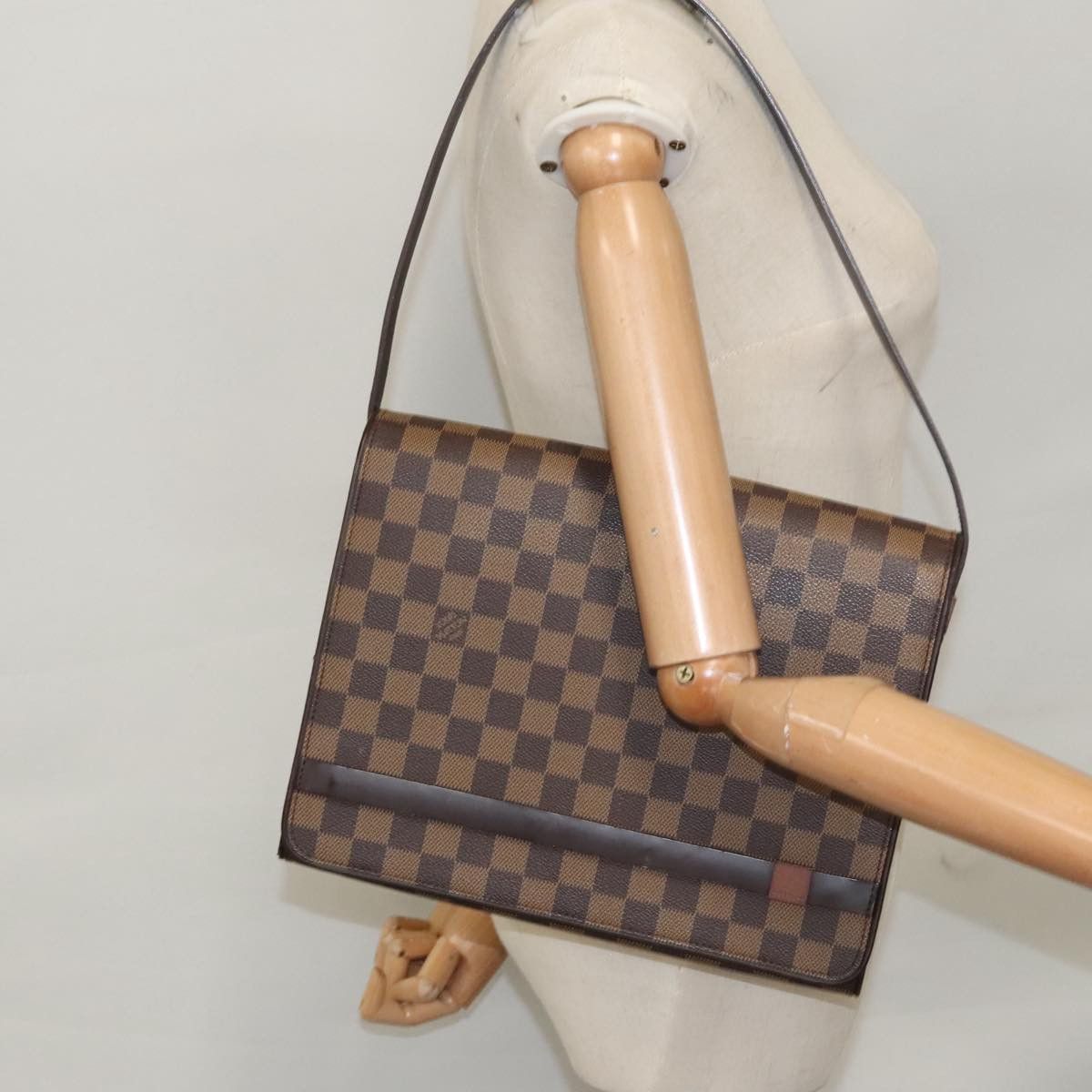 Louis Vuitton Tribeca Brown Canvas Shoulder Bag (Pre-Owned) Size ONE SIZE - 15 Thumbnail