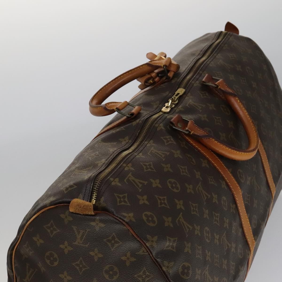 Louis Vuitton Keepall 60 Brown Canvas Travel Bag (Pre-Owned) Size ONE SIZE - 17 Thumbnail