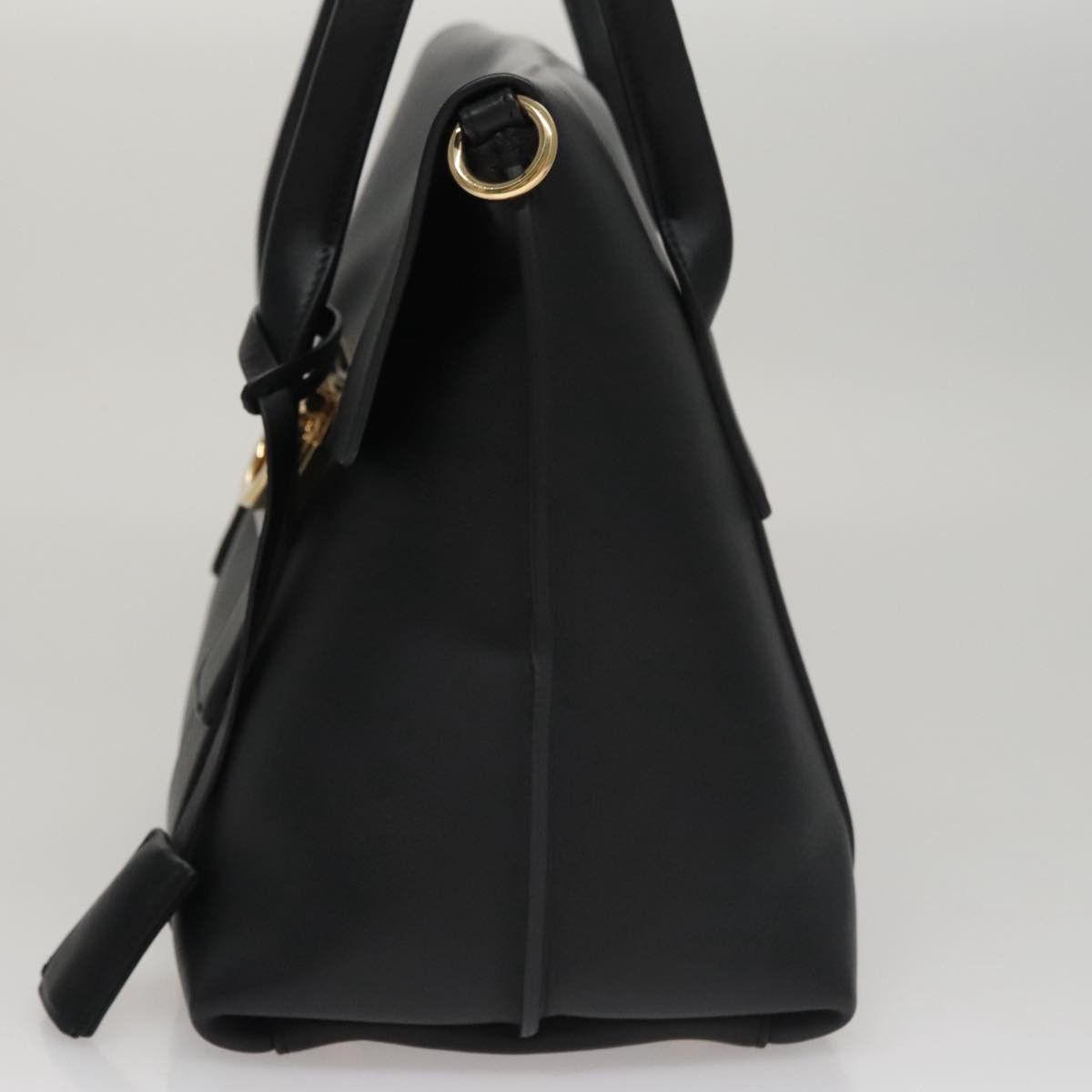 Salvatore Ferragamo Sookie Black Leather Handbag (Pre-Owned) Size ONE SIZE - 3 Thumbnail
