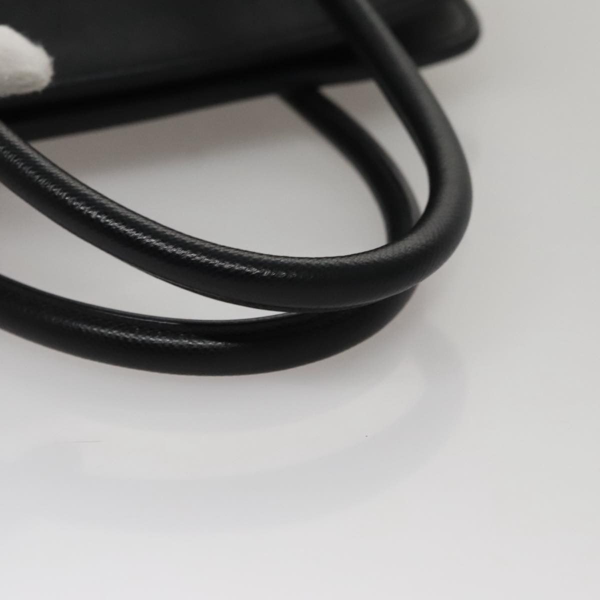 Prada Canapa Black Leather Handbag (Pre-Owned) Size ONE SIZE - 5 Thumbnail