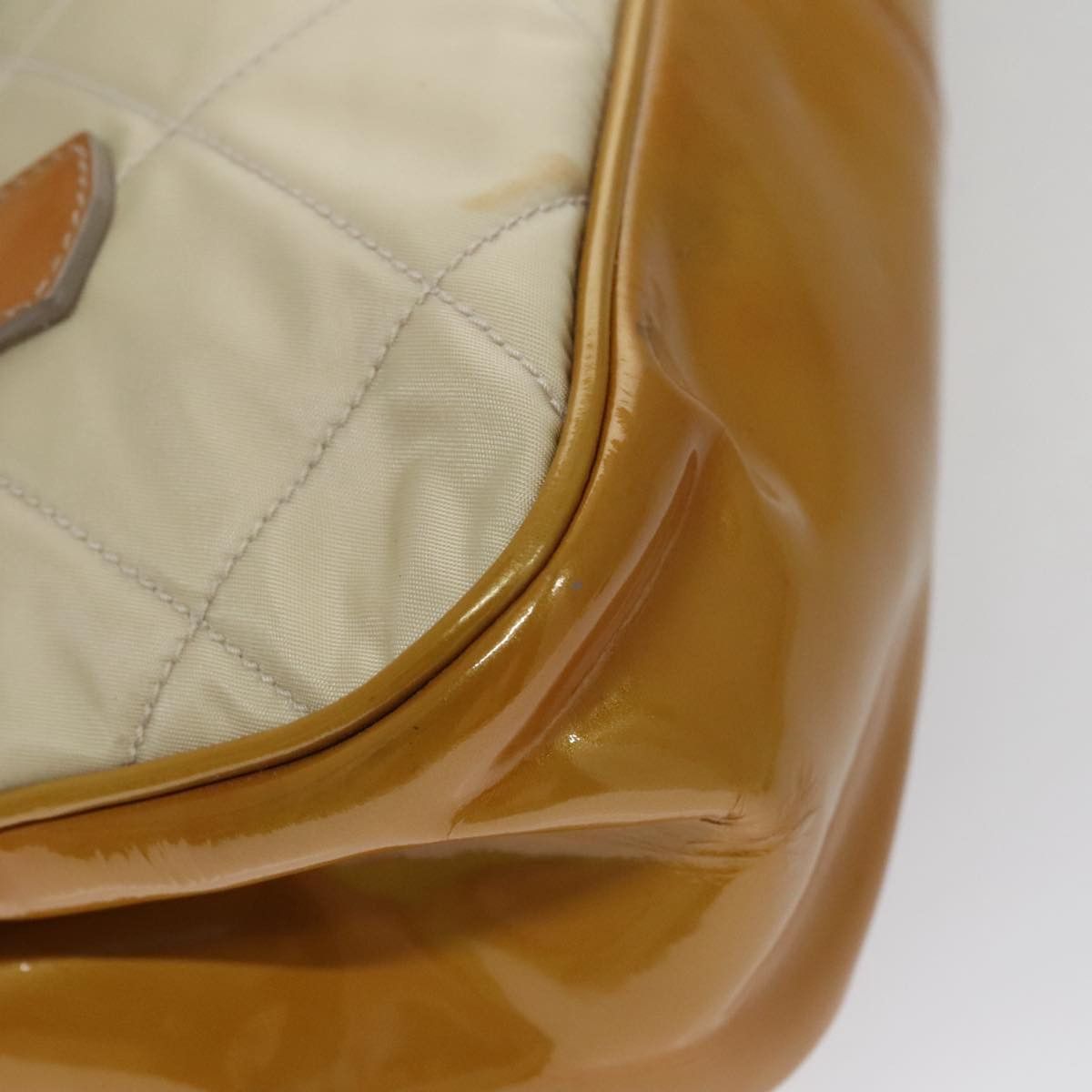 Prada Tessuto Beige Synthetic Shoulder Bag (Pre-Owned) Size ONE SIZE - 18 Thumbnail