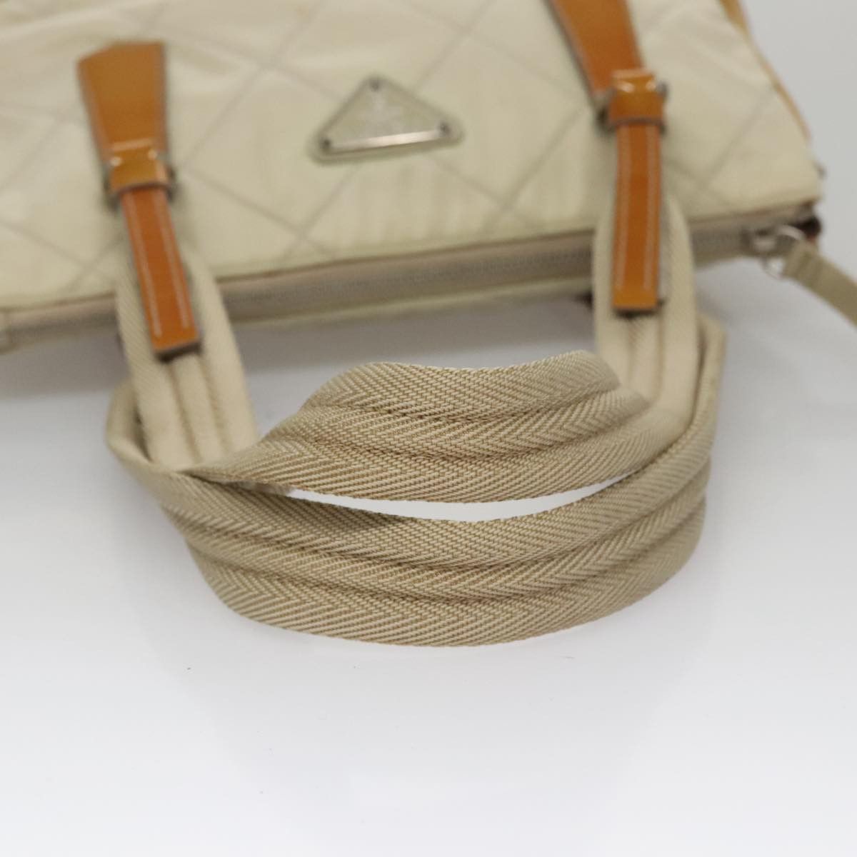 Prada Tessuto Beige Synthetic Shoulder Bag (Pre-Owned) Size ONE SIZE - 5 Thumbnail
