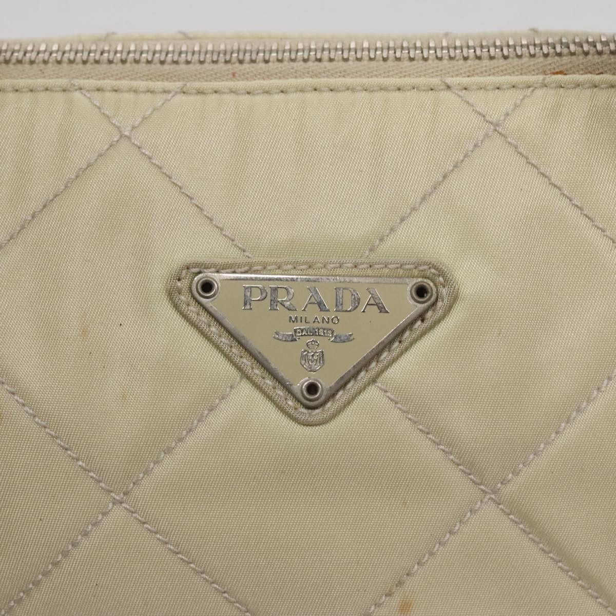 Prada Tessuto Beige Synthetic Shoulder Bag (Pre-Owned) Size ONE SIZE - 10 Thumbnail