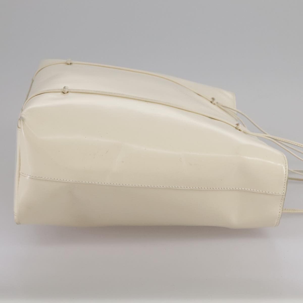 Prada White Patent Leather Tote Bag (Pre-Owned) Size ONE SIZE - 4 Thumbnail
