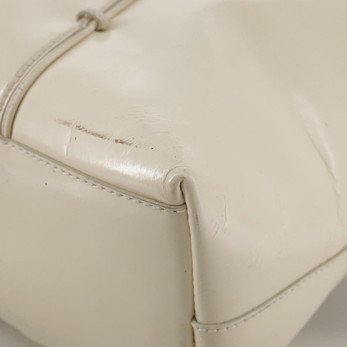 Prada White Patent Leather Tote Bag (Pre-Owned) Size ONE SIZE - 10 Thumbnail