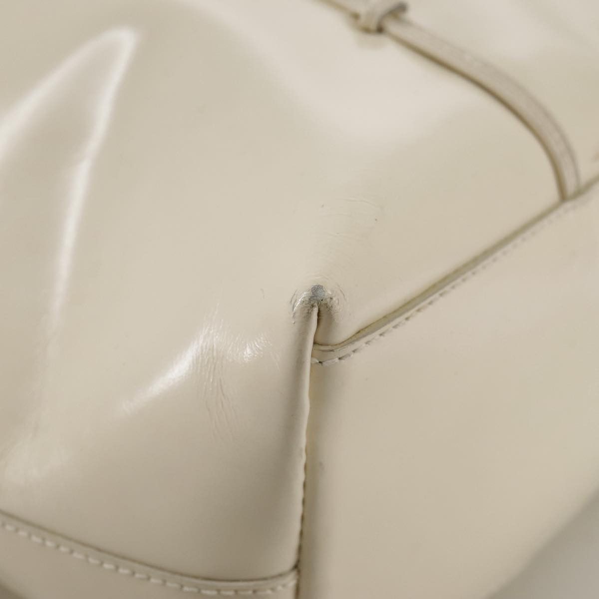 Prada White Patent Leather Tote Bag (Pre-Owned) Size ONE SIZE - 7 Thumbnail