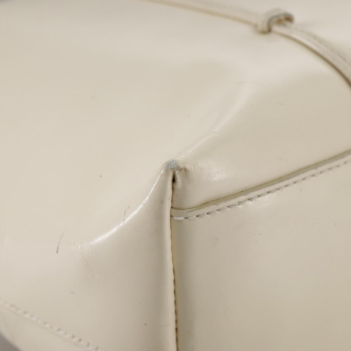 Prada White Patent Leather Tote Bag (Pre-Owned) Size ONE SIZE - 8 Thumbnail