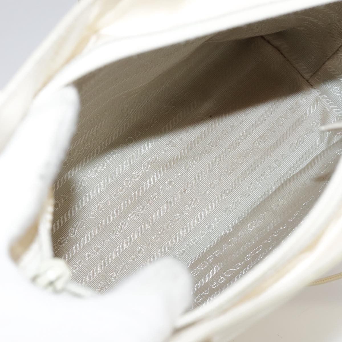 Prada White Patent Leather Tote Bag (Pre-Owned) Size ONE SIZE - 14 Thumbnail