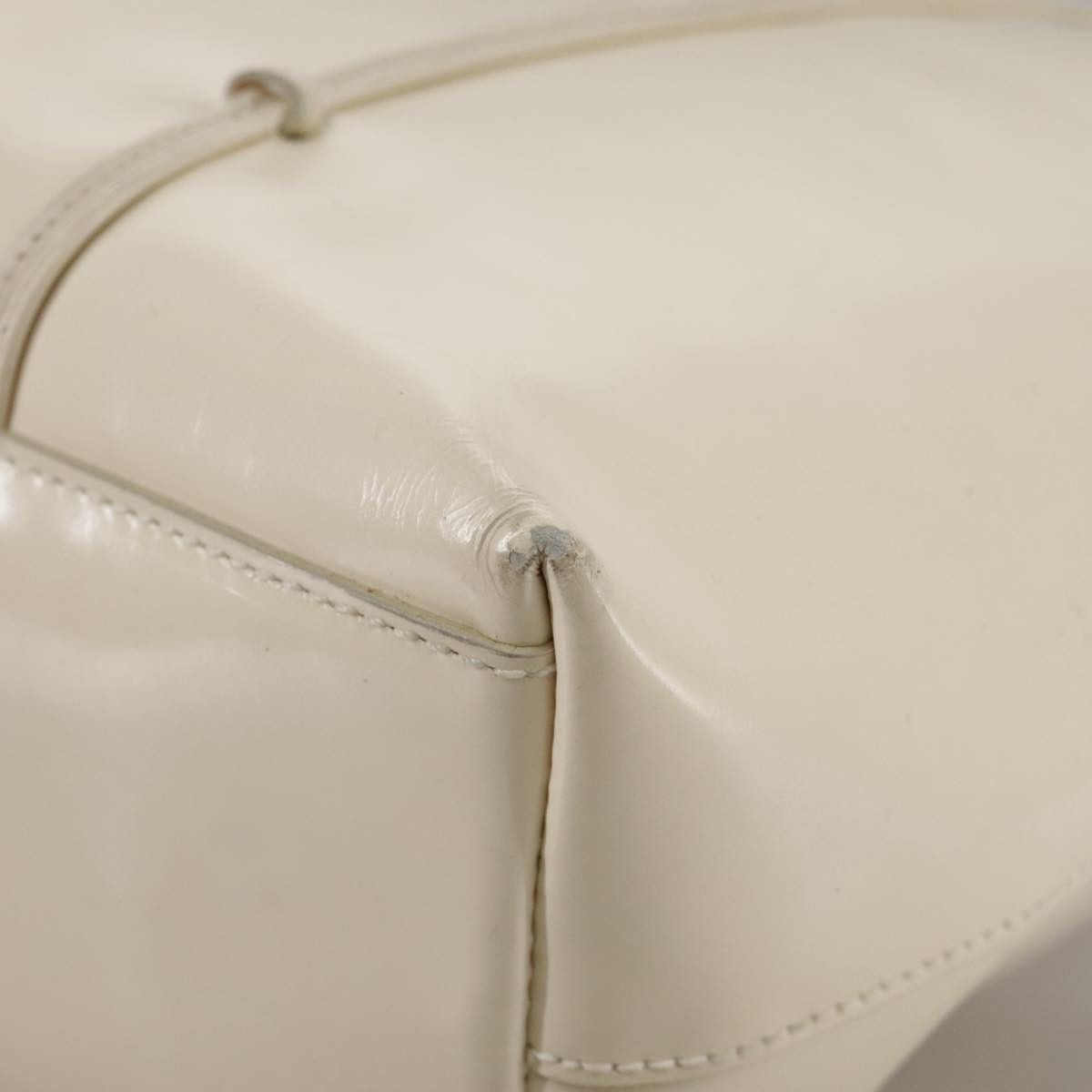 Prada White Patent Leather Tote Bag (Pre-Owned) Size ONE SIZE - 9 Thumbnail