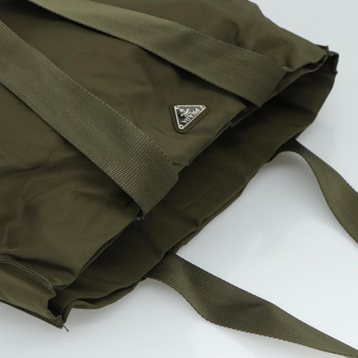 Prada Re-Nylon Khaki Synthetic Tote Bag (Pre-Owned) Size ONE SIZE - 16 Thumbnail