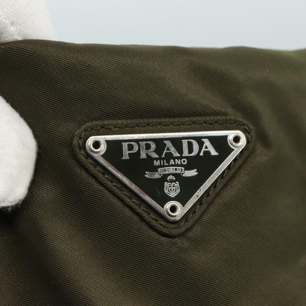 Prada Re-Nylon Khaki Synthetic Tote Bag (Pre-Owned) Size ONE SIZE - 19 Thumbnail