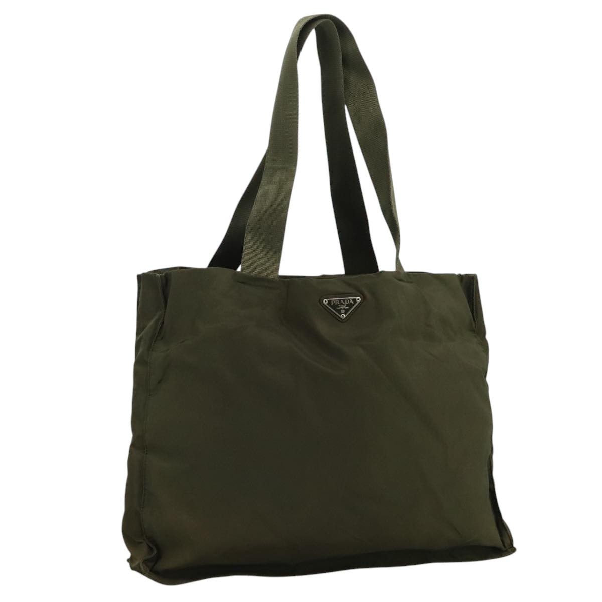 Prada Re-Nylon Khaki Synthetic Tote Bag (Pre-Owned) Size ONE SIZE - 17 Thumbnail