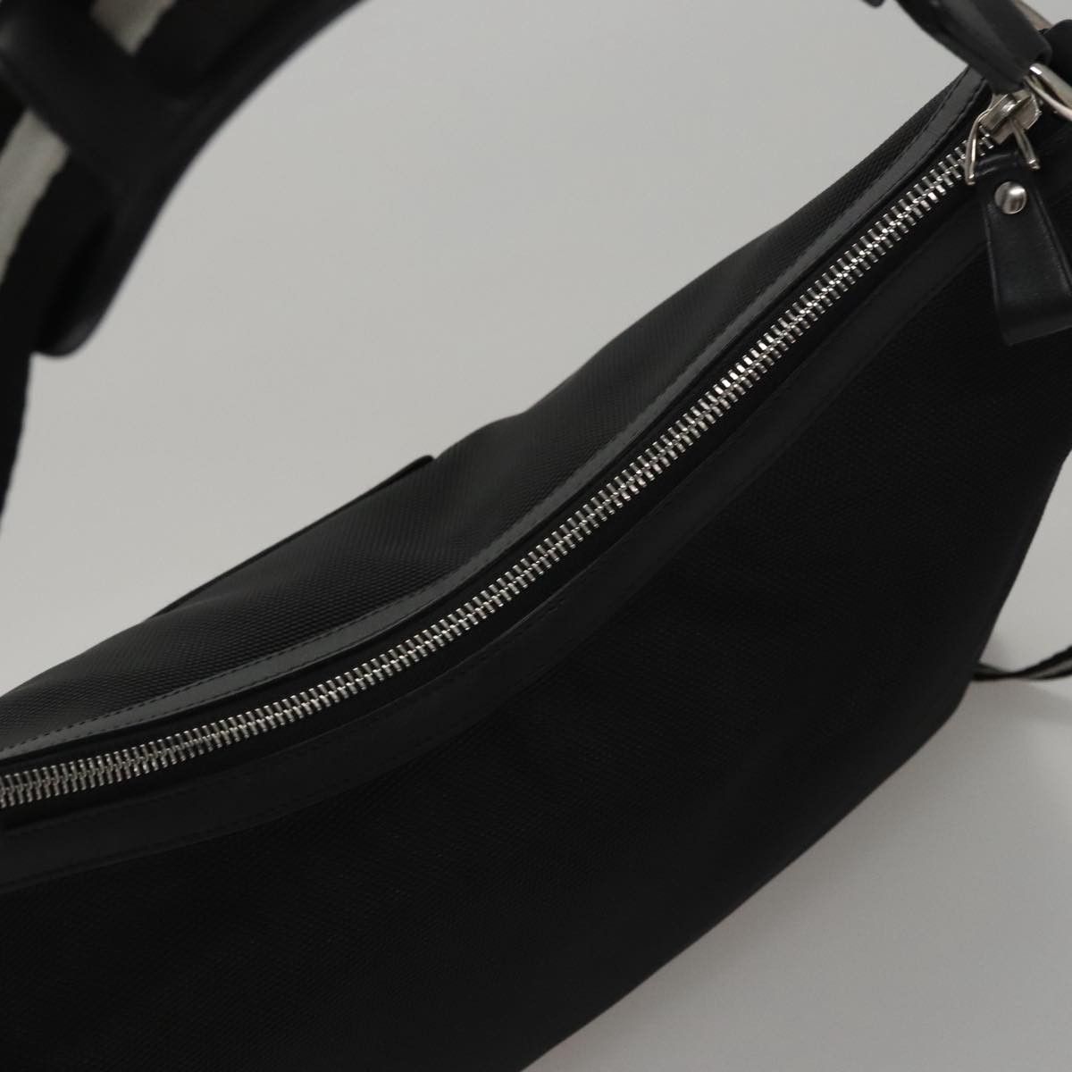 Bally Black Canvas Shoulder Bag (Pre-Owned) Size ONE SIZE - 10 Thumbnail