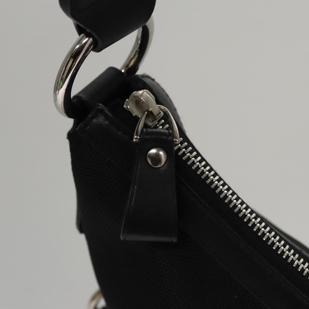 Bally Black Canvas Shoulder Bag (Pre-Owned) Size ONE SIZE - 11 Thumbnail