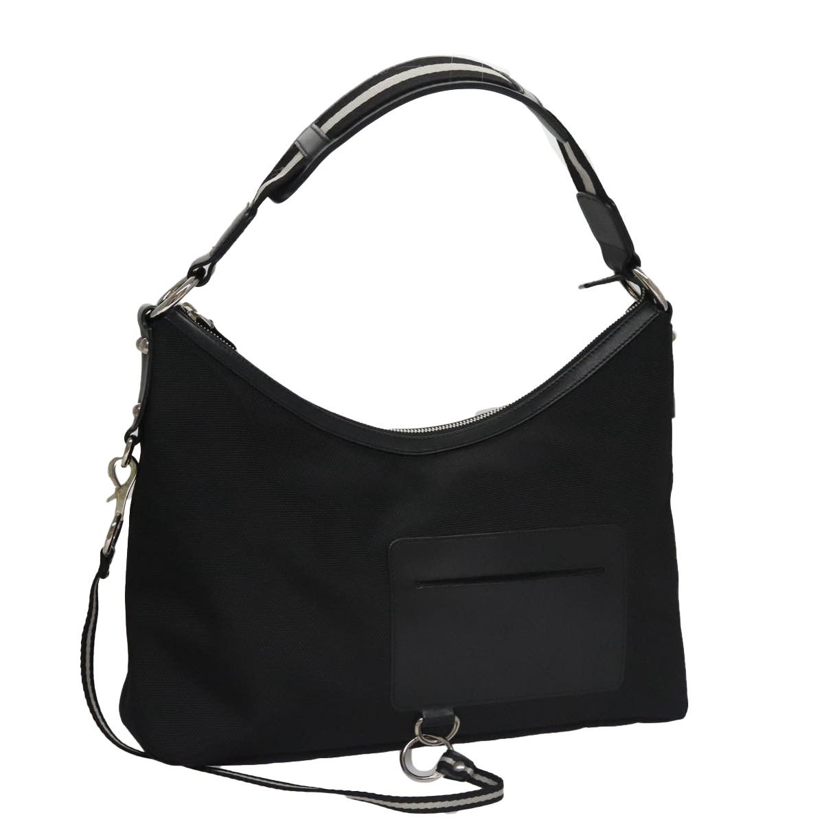 Bally Black Canvas Shoulder Bag (Pre-Owned) Size ONE SIZE - 17 Thumbnail