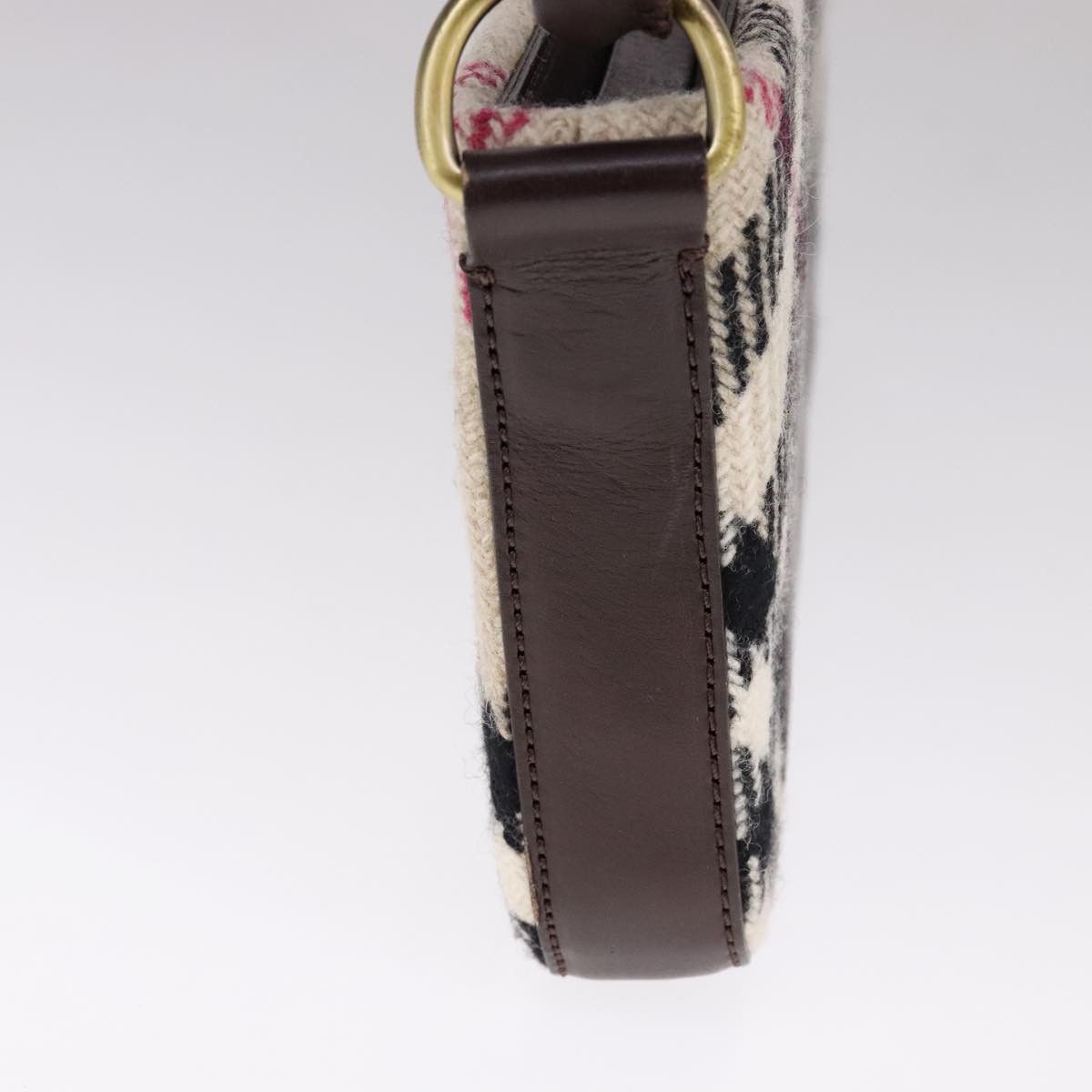 Burberry Nova Check Beige Wool Shoulder Bag (Pre-Owned) Size ONE SIZE - 3 Thumbnail