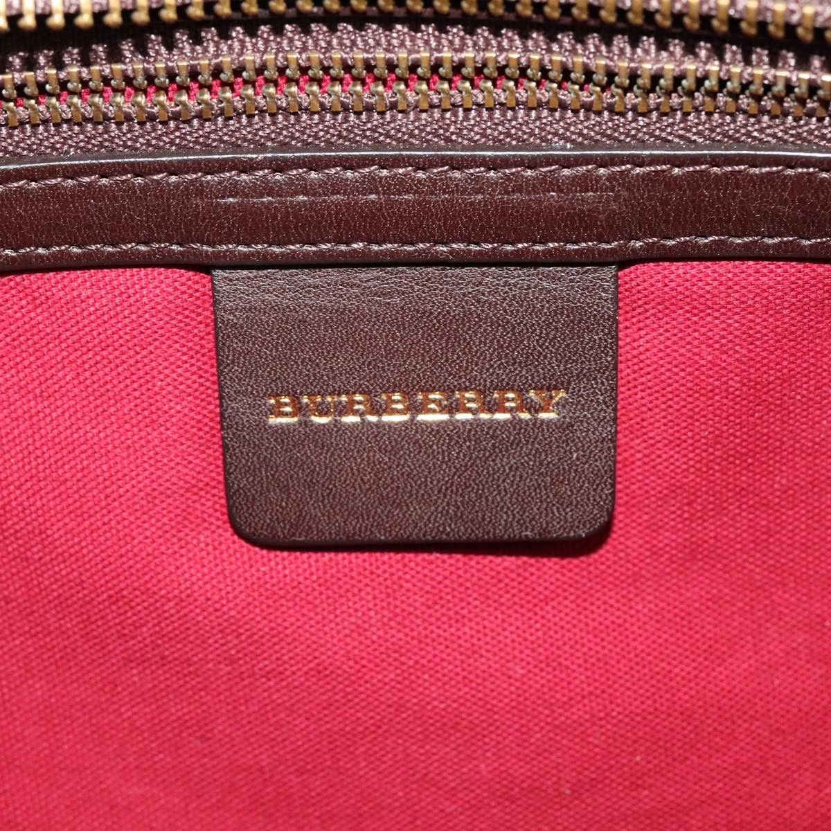 Burberry Nova Check Beige Wool Shoulder Bag (Pre-Owned) Size ONE SIZE - 14 Thumbnail