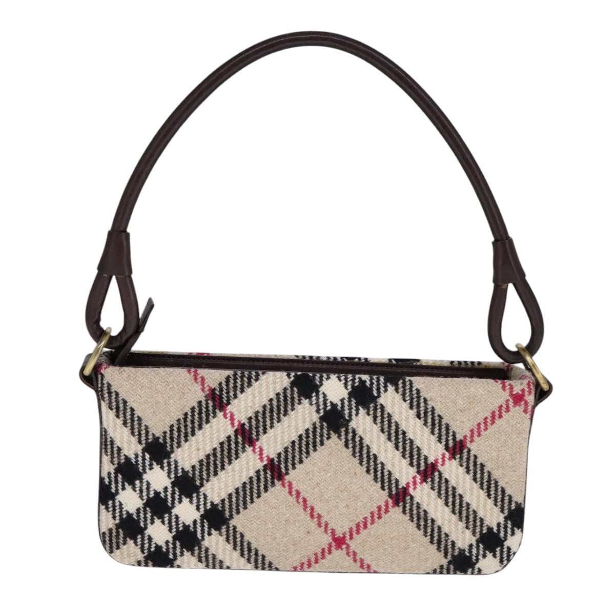 Burberry Nova Check Beige Wool Shoulder Bag (Pre-Owned) Size ONE SIZE - 2 Thumbnail