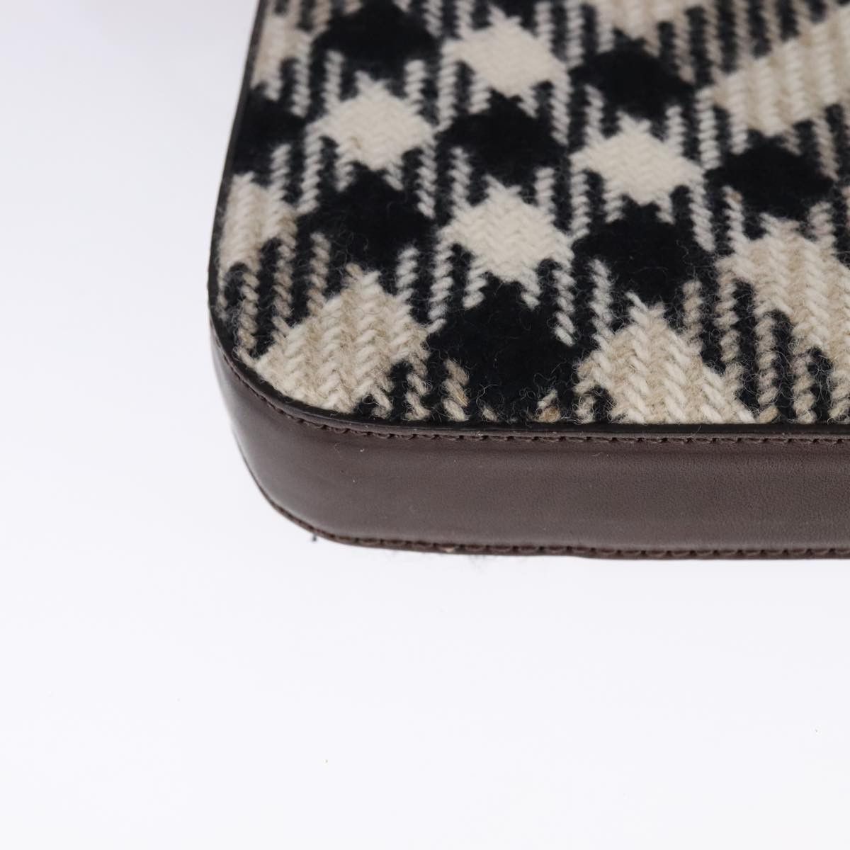 Burberry Nova Check Beige Wool Shoulder Bag (Pre-Owned) Size ONE SIZE - 10 Thumbnail
