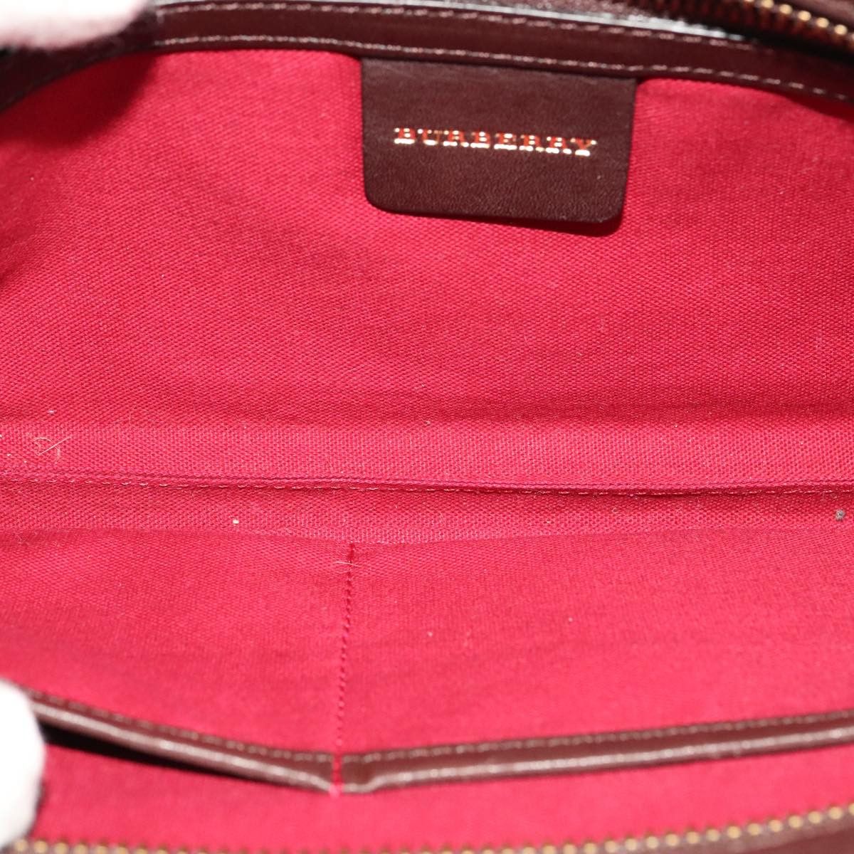 Burberry Nova Check Beige Wool Shoulder Bag (Pre-Owned) Size ONE SIZE - 13 Thumbnail