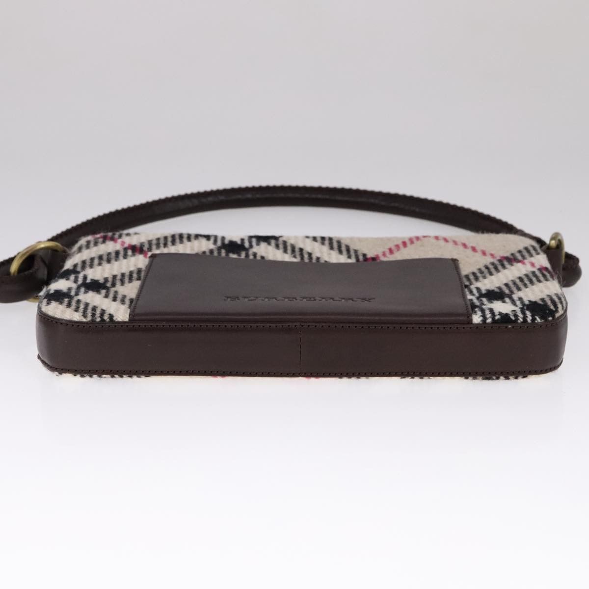 Burberry Nova Check Beige Wool Shoulder Bag (Pre-Owned) Size ONE SIZE - 17 Thumbnail