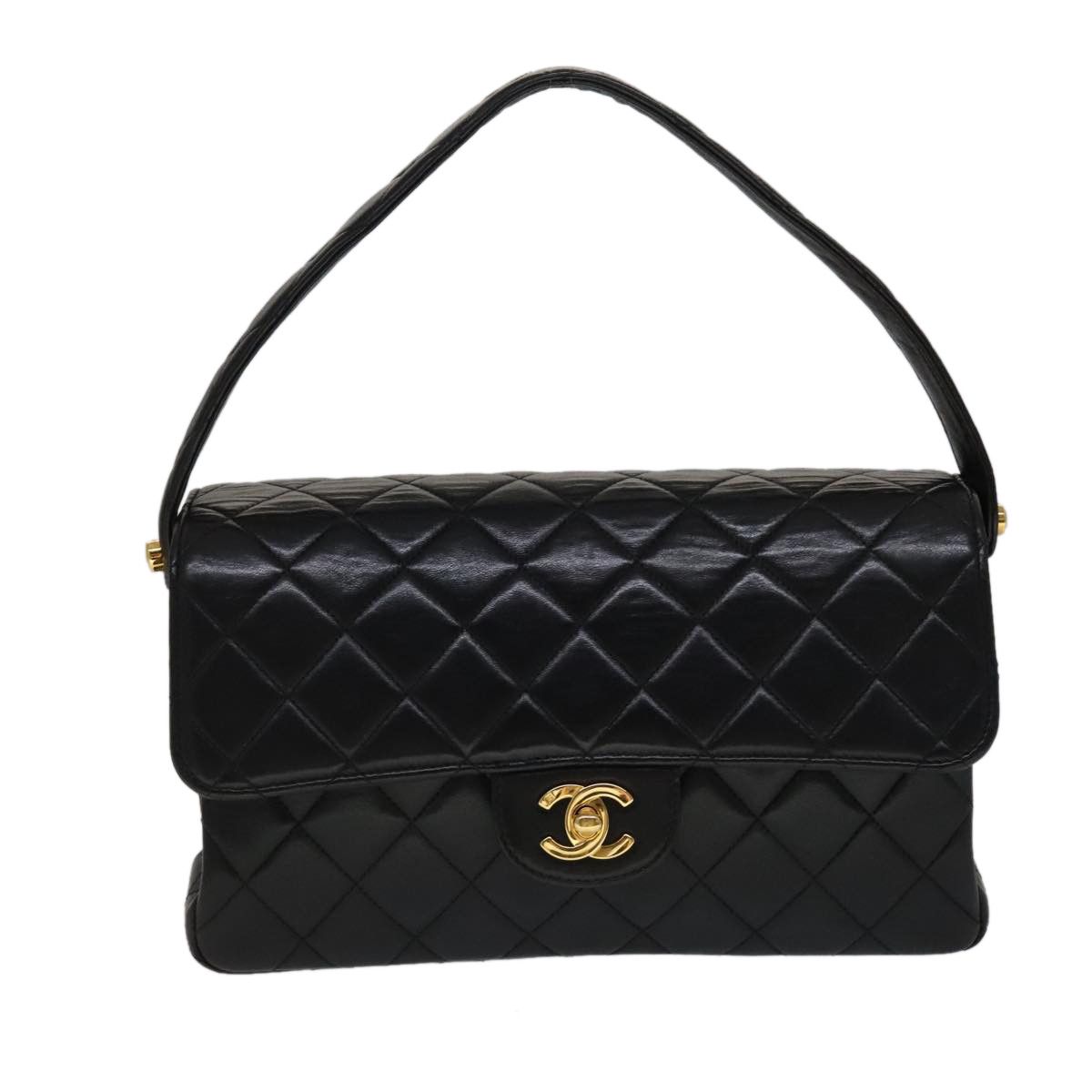 Chanel Timeless/Classique Black Leather Handbag (Pre-Owned) Size ONE SIZE - 2 Thumbnail