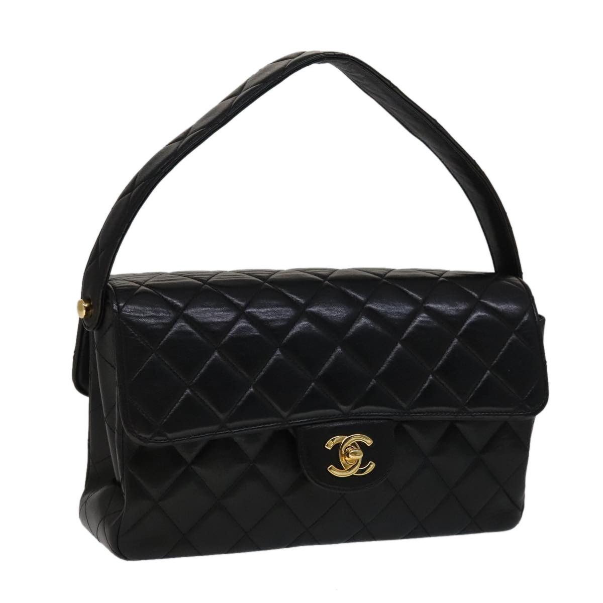 Chanel Timeless/Classique Black Leather Handbag (Pre-Owned) Size ONE SIZE - 17 Thumbnail