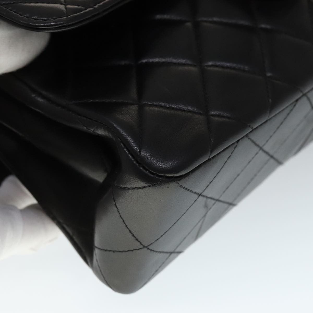 Chanel Timeless/Classique Black Leather Handbag (Pre-Owned) Size ONE SIZE - 8 Thumbnail