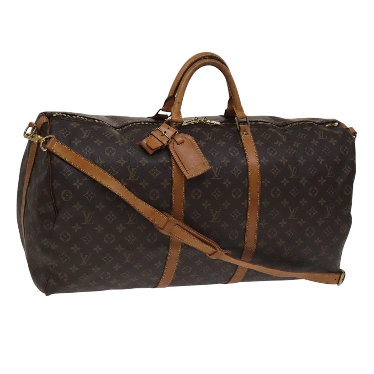 Louis Vuitton Keepall Bandoulière 60 Brown Canvas Travel Bag (Pre-Owned) Size ONE SIZE - 18 Thumbnail