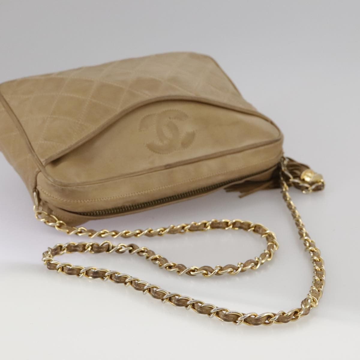 Chanel Camera Beige Shearling Shoulder Bag (Pre-Owned) Size ONE SIZE - 5 Thumbnail