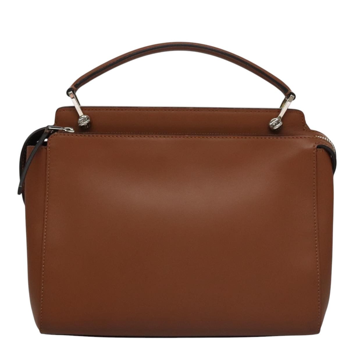 Fendi Dot Com Brown Leather Handbag (Pre-Owned) Size ONE SIZE - 2 Thumbnail