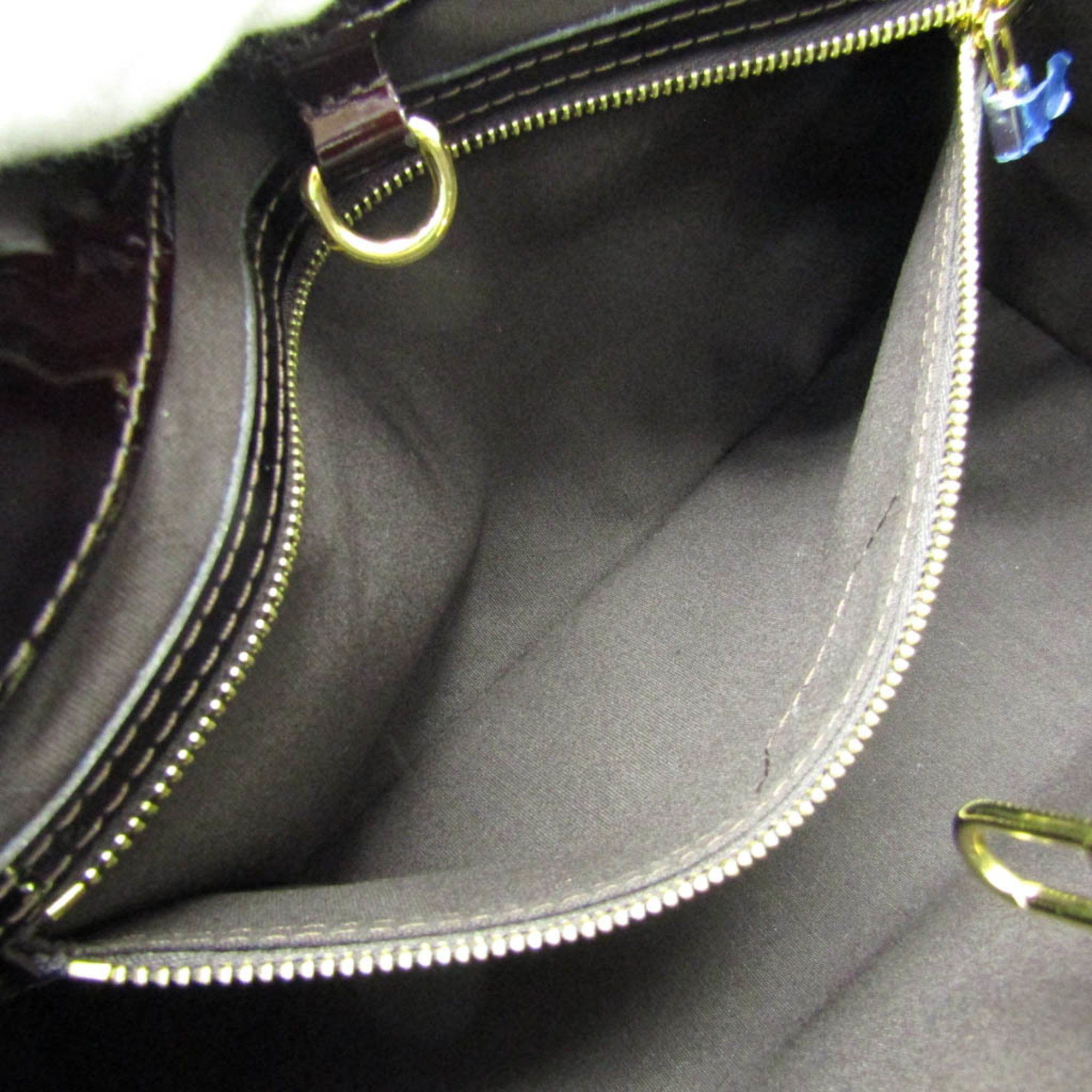Louis Vuitton Wilshire Burgundy Patent Leather Handbag (Pre-Owned) Size ONE SIZE - 7 Thumbnail