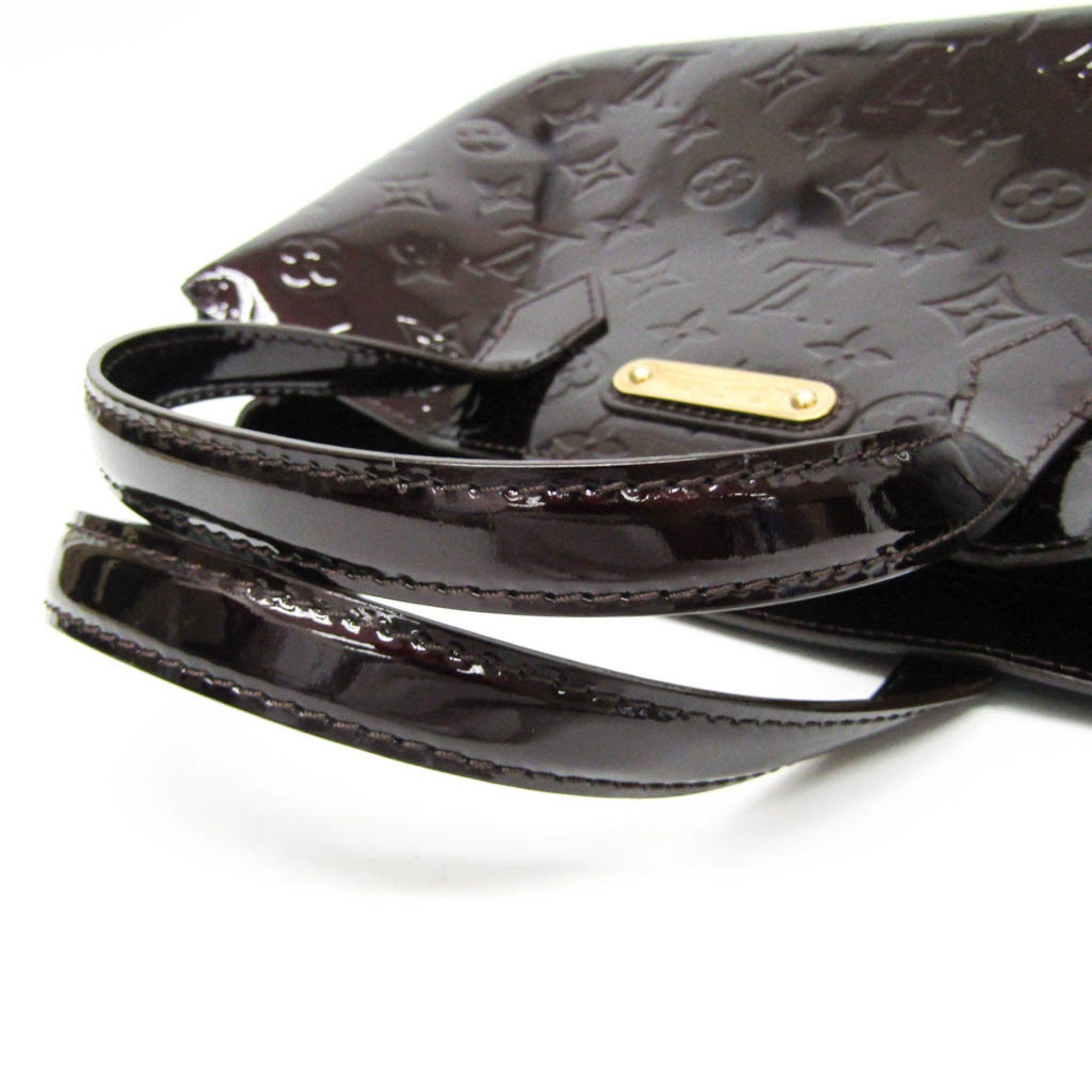 Louis Vuitton Wilshire Burgundy Patent Leather Handbag (Pre-Owned) Size ONE SIZE - 4 Thumbnail