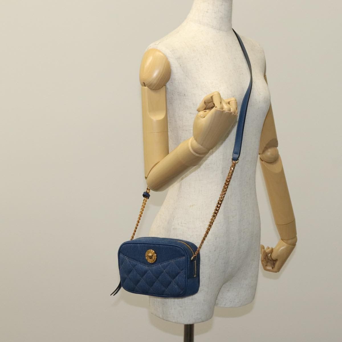 Versace Blue Denim - Jeans Shoulder Bag (Pre-Owned) Size ONE SIZE - 16 Thumbnail
