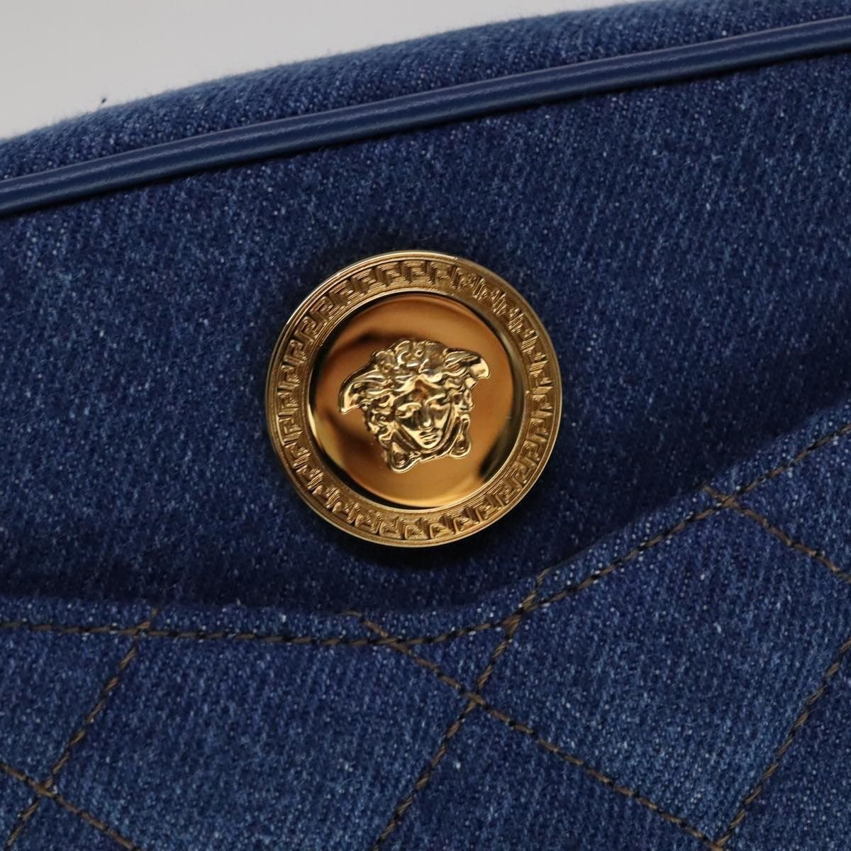 Versace Blue Denim - Jeans Shoulder Bag (Pre-Owned) Size ONE SIZE - 12 Thumbnail