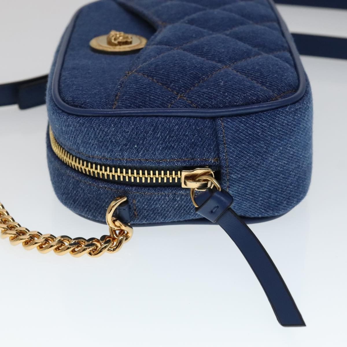Versace Blue Denim - Jeans Shoulder Bag (Pre-Owned) Size ONE SIZE - 4 Thumbnail