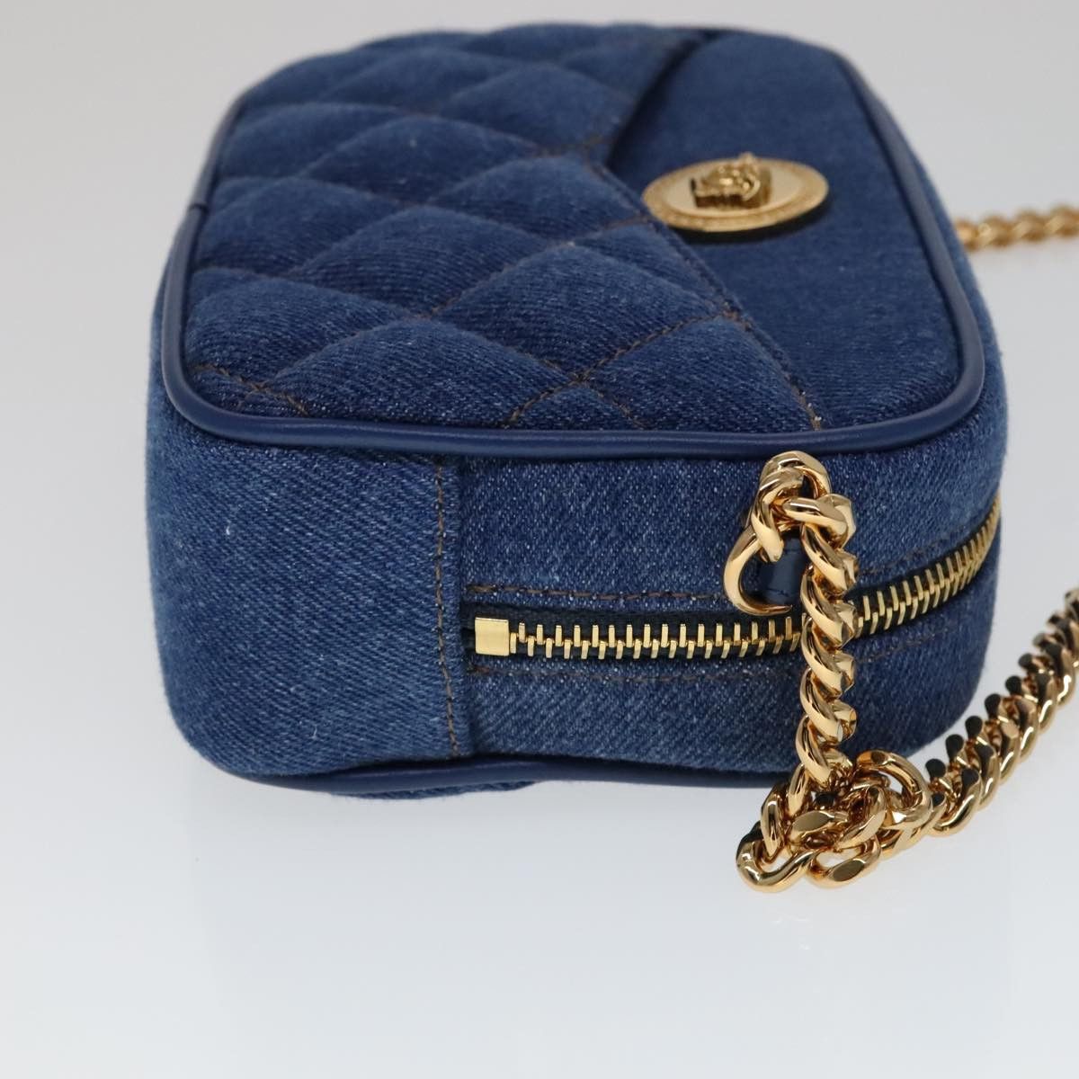 Versace Blue Denim - Jeans Shoulder Bag (Pre-Owned) Size ONE SIZE - 3 Thumbnail