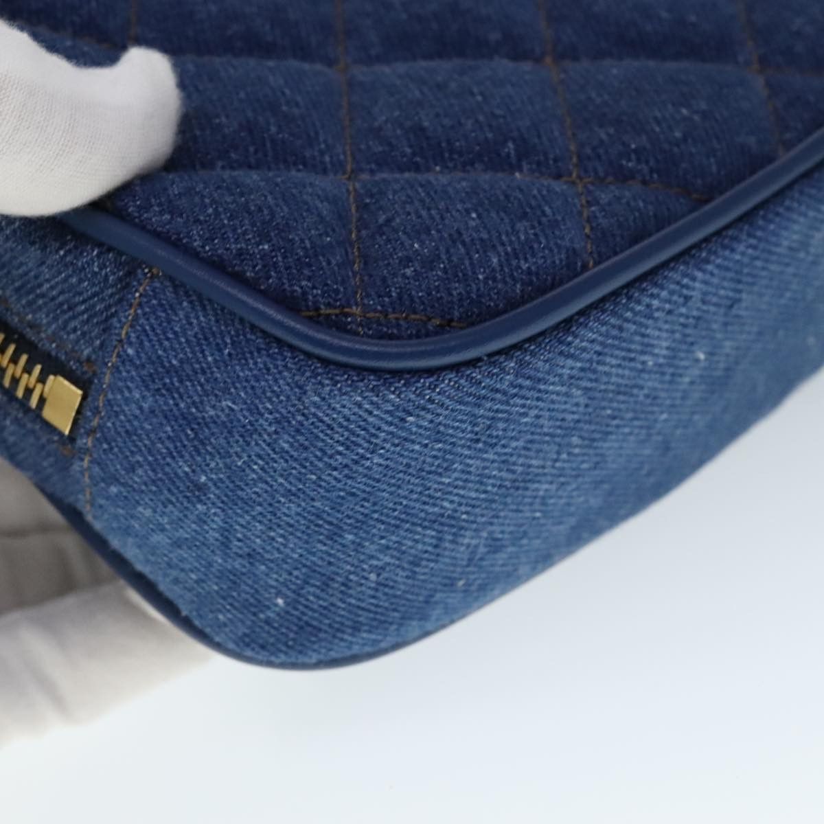 Versace Blue Denim - Jeans Shoulder Bag (Pre-Owned) Size ONE SIZE - 10 Thumbnail