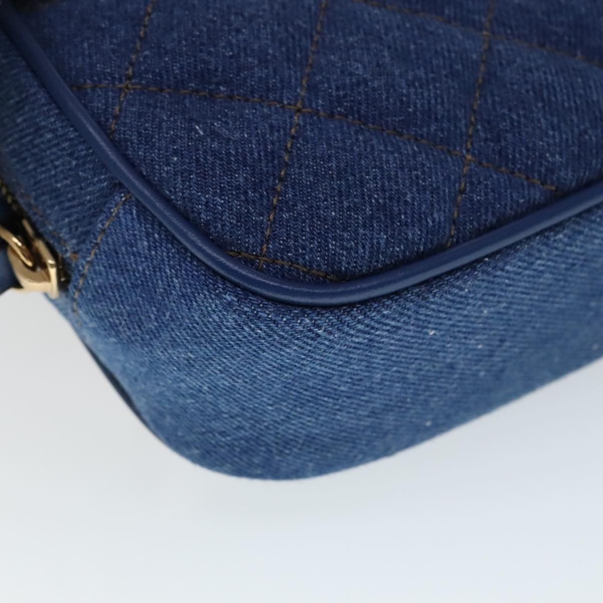 Versace Blue Denim - Jeans Shoulder Bag (Pre-Owned) Size ONE SIZE - 8 Thumbnail