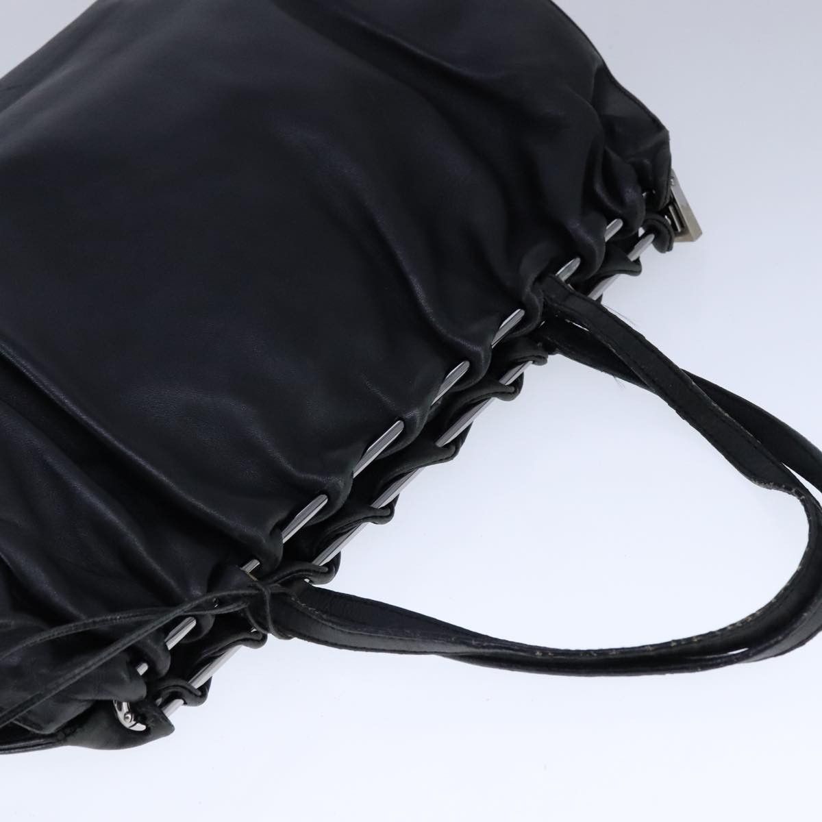 Prada Black Leather Handbag (Pre-Owned) Size ONE SIZE - 17 Thumbnail