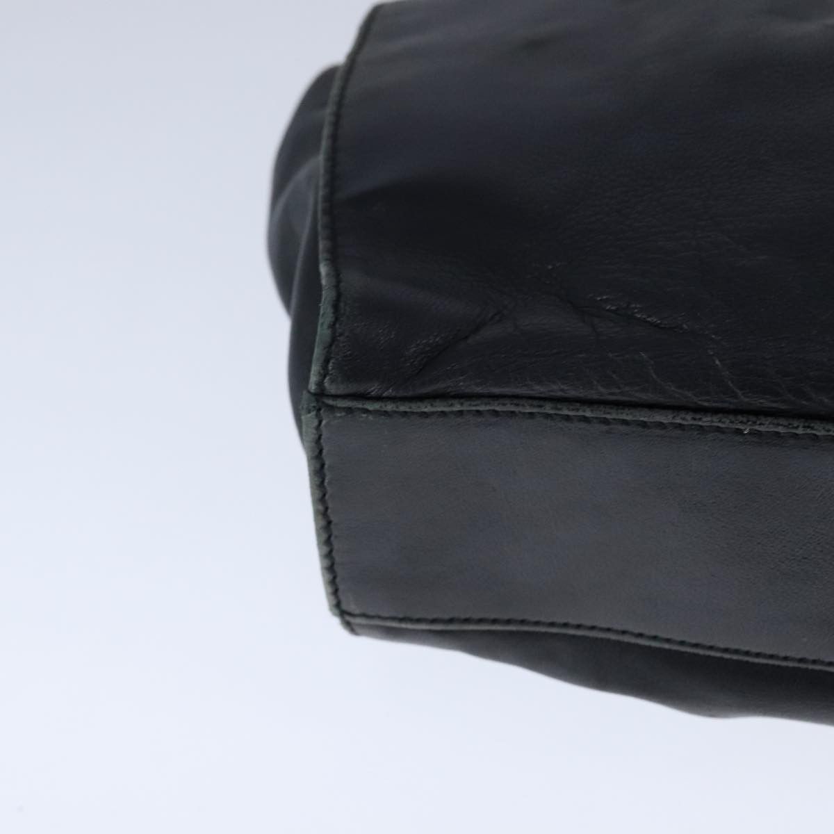Prada Black Leather Handbag (Pre-Owned) Size ONE SIZE - 9 Thumbnail