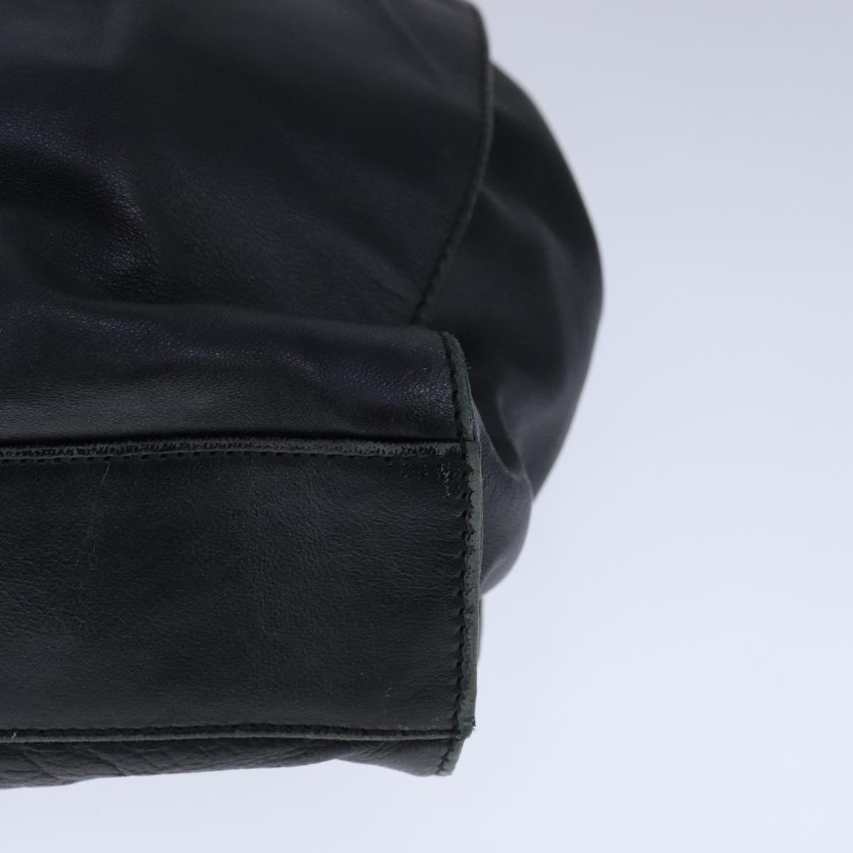 Prada Black Leather Handbag (Pre-Owned) Size ONE SIZE - 8 Thumbnail