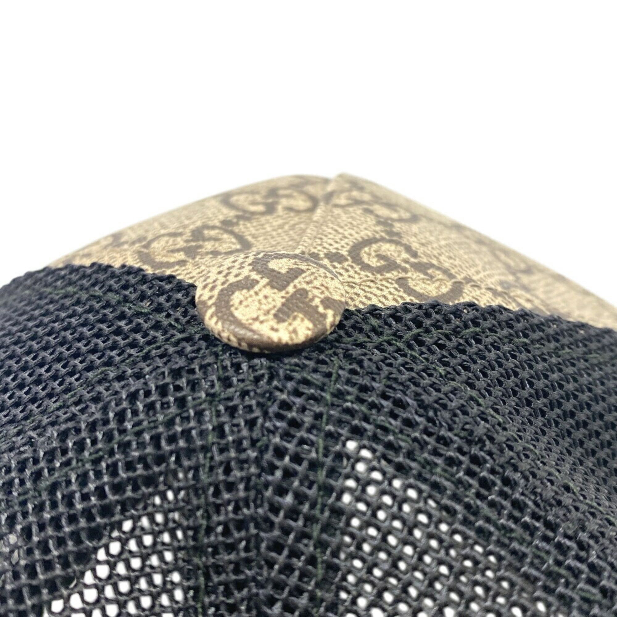 Gucci GUCCI GG Supreme Cap Beige Men's Size ONE SIZE - 6 Thumbnail